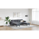 vidaXL Nappali Kanapé 3 pcs Sötétszürke 250 x 188 x 76 cm