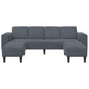 vidaXL Nappali Kanapé 3 pcs Sötétszürke 250 x 188 x 76 cm