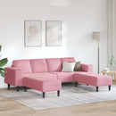 vidaXL Nappali Kanapé 3 pcs Rózsaszín 250 x 188 x 76 cm