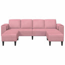 vidaXL Kanapé Szett Rózsaszín Bársony