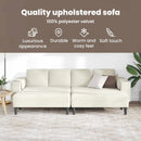 vidaXL Nappali Kanapé 3 pcs Krém 250 x 188 x 76 cm