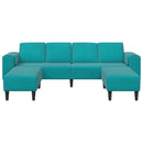 vidaXL Nappali Kanapé 3 pcs Türkiz 250 x 188 x 76 cm
