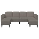 vidaXL Kanapé Világosszürke 250 x 188 x 76 cm Bársonyos szövet