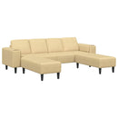 vidaXL Szövet kanapé párnával Szürke zöld Bársony anyag