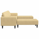 vidaXL Szövet kanapé párnával Szürke zöld Bársony anyag