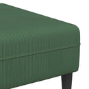vidaXL Kanapé Sötétzöld 250 x 188 x 76 cm Bársonyos szövet