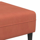 vidaXL Kanapé Piros Narancs 250 x 188 x 76 cm Bársonyos szövet