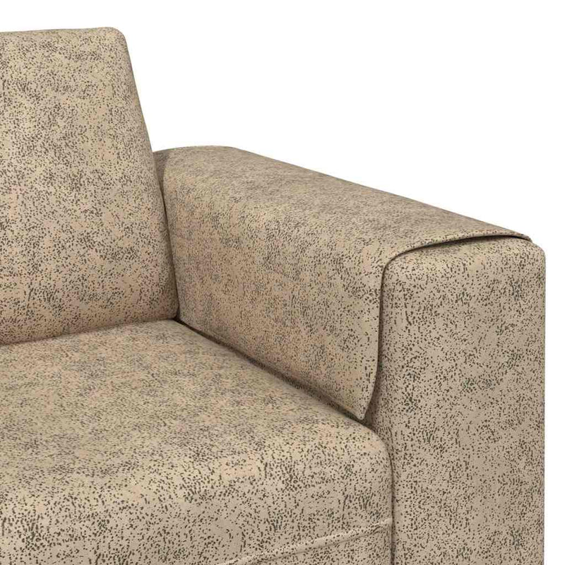 Kanapé Szett 3 pcs Világosszürke Műbőr velúr