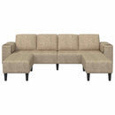 vidaXL Kanapé Szett Világosszürke Műbőr velúr