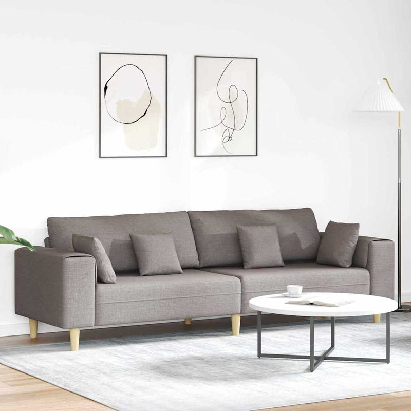 Szövet kanapé párnával Tópszínű 208 cm szövet