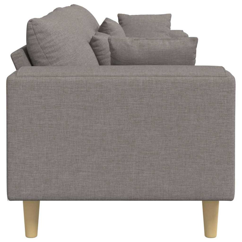 vidaXL Szövet kanapé párnával Tópszínű 208 cm szövet