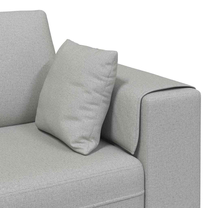 Szövet kanapé párnával 3 pcs Felhőszürke 208 cm szövet