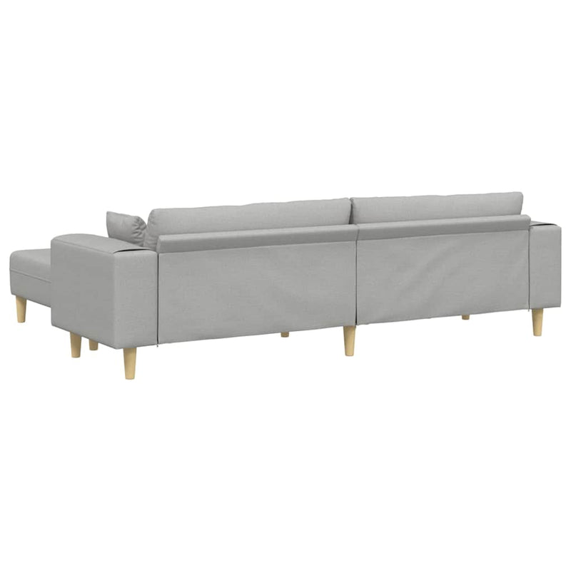 Szövet kanapé párnával 3 pcs Felhőszürke 208 cm szövet