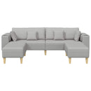 vidaXL Kanapé 3 pcs Felhőszürke 250 x 188 x 76 cm szövet