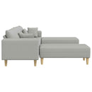 vidaXL Kanapé 3 pcs Felhőszürke 250 x 188 x 76 cm szövet