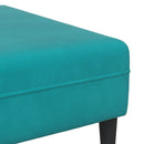 vidaXL Kanapé 3 pcs Türkiz 250 x 188 x 76 cm Bársony