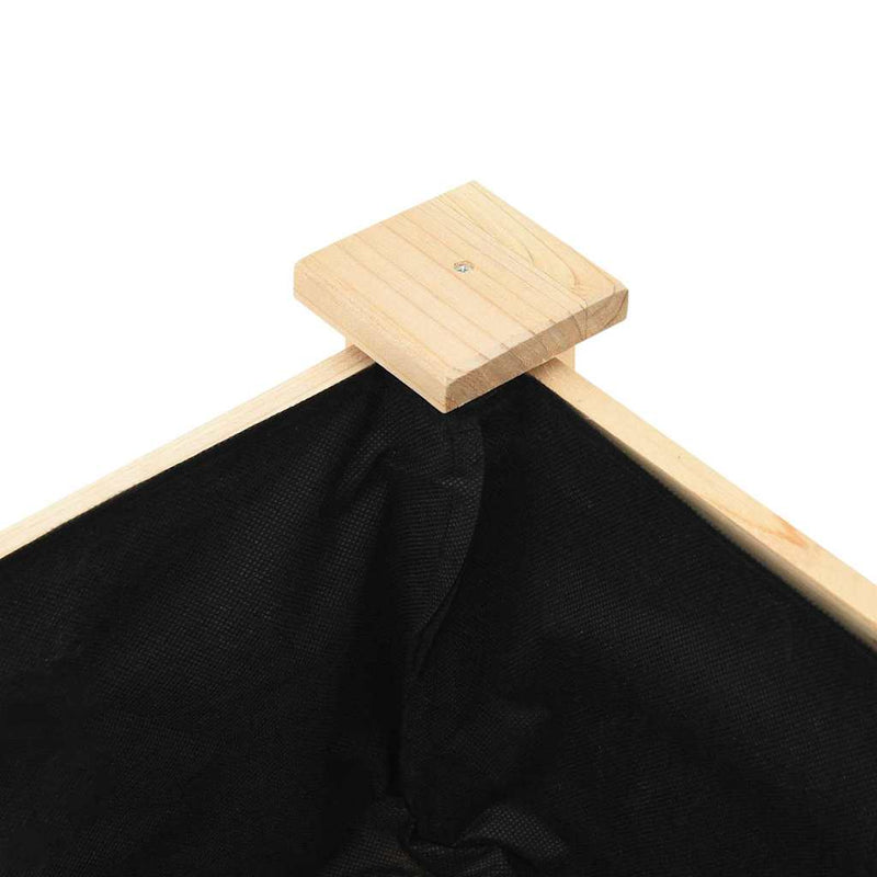 vidaXL Kerti cserép polcokkal Bézs 115 x 59 x 76.5 cm Tömör fenyőfa