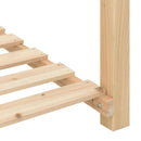 vidaXL Kerti cserép polcokkal Bézs 111 x 37 x 76.5 cm Tömör fenyőfa