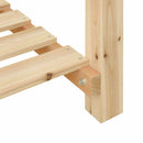 vidaXL Kerti cserép polcokkal Bézs 60.5 x 60 x 76.5 cm Tömör fenyőfa