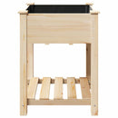 vidaXL Kerti cserép polcokkal Bézs 60.5 x 60 x 76.5 cm Tömör fenyőfa