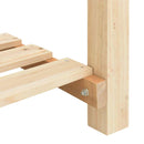 vidaXL Kerti cserép polcokkal Bézs 71 x 37 x 76.5 cm Tömör fenyőfa