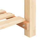 vidaXL Kerti cserép polcokkal Bézs 161.5 x 45 x 76.5 cm Tömör fenyőfa