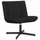 vidaXL Forgószék Fekete 63 x 75 x 76 cm szövet