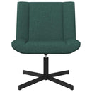 vidaXL Forgószék Sötétzöld 63 x 75 x 76 cm szövet