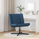 vidaXL Forgószék Kék 63 x 75 x 76 cm szövet