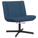 vidaXL Forgószék Kék 63 x 75 x 76 cm szövet