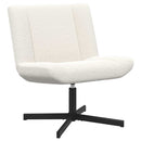 vidaXL Forgószék Krém 63 x 75 x 76 cm Báránybőr