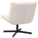 vidaXL Forgószék Krém 63 x 75 x 76 cm Báránybőr