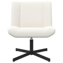 vidaXL Forgószék Krém 63 x 75 x 76 cm Báránybőr