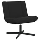 vidaXL Forgószék Fekete 63 x 75 x 76 cm Báránybőr
