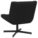 vidaXL Forgószék Fekete 63 x 75 x 76 cm Báránybőr