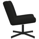 vidaXL Forgószék Fekete 63 x 75 x 76 cm Báránybőr