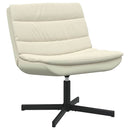 vidaXL Forgószék Krém 63 x 75 x 76 cm Műbőr