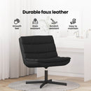 vidaXL Forgószék Fekete 63 x 75 x 76 cm Fényes PU