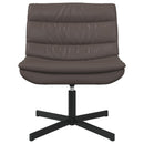 vidaXL Forgószék Barna 63 x 75 x 76 cm Fényes PU