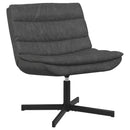 vidaXL Forgószék Fekete 63 x 75 x 76 cm Antik PU