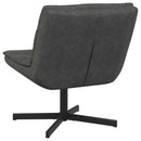 vidaXL Forgószék Fekete 63 x 75 x 76 cm Antik PU