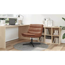 vidaXL Forgószék Barna 63 x 75 x 76 cm Antik PU