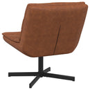 vidaXL Forgószék Barna 63 x 75 x 76 cm Antik PU