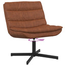 vidaXL Forgószék Barna 63 x 75 x 76 cm Antik PU
