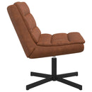 vidaXL Forgószék Barna 63 x 75 x 76 cm Antik PU