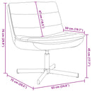 vidaXL Forgószék Barna 63 x 75 x 76 cm Antik PU