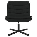 vidaXL Forgószék Fekete 63 x 75 x 76 cm szövet