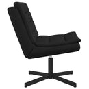 vidaXL Forgószék Fekete 63 x 75 x 76 cm szövet