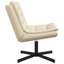 vidaXL Forgószék Krém 63 x 75 x 76 cm szövet