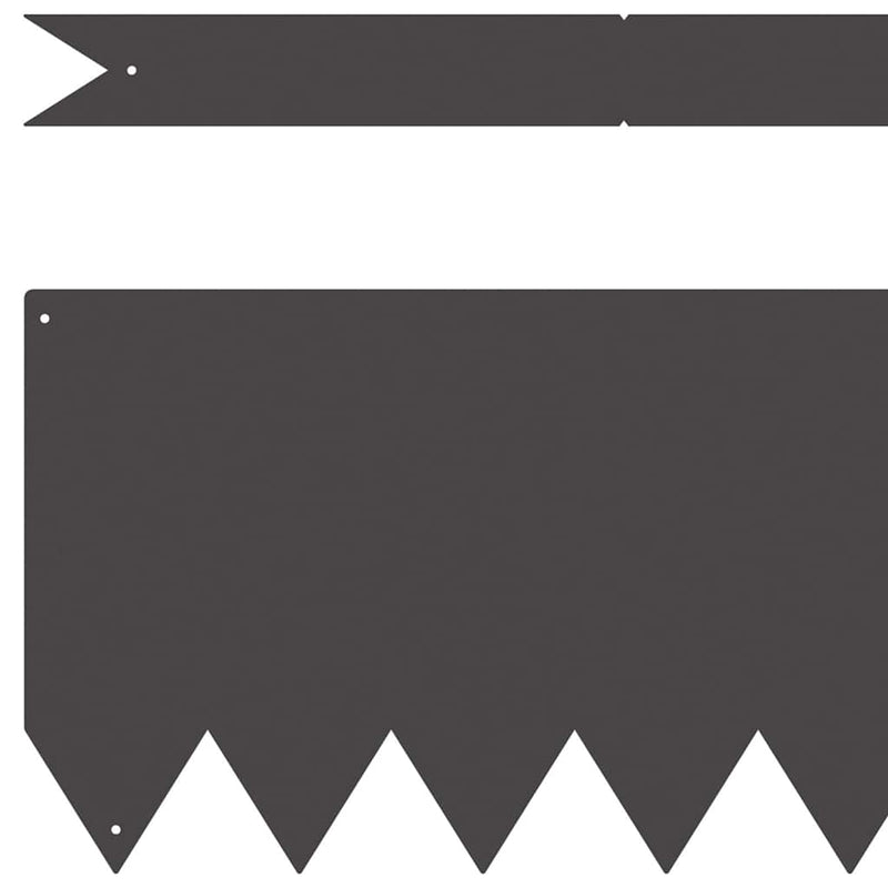 vidaXL Fűszegélyezés 50 pcs Fekete 100 x 0.05 x 20 cm